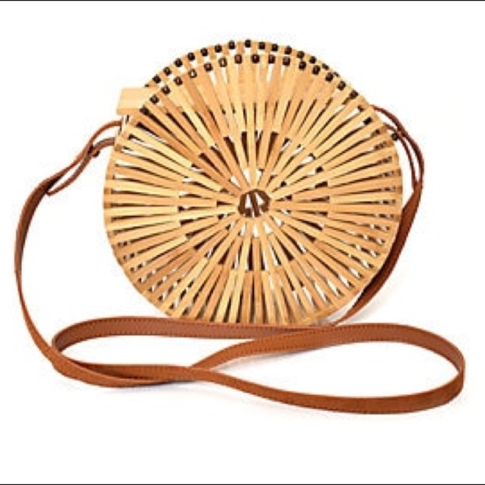 Tropic Wooden Crossbody Bag